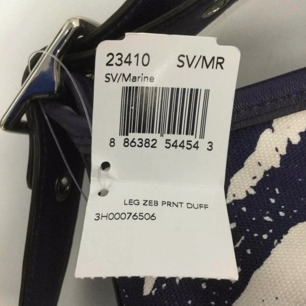 NWT Coach Legacy Zebra Print Zip Duffle Bag - Picture 4 of 8